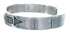 Native American Navajo Sterling Silver And 14 Karat Gold Cuff Bracelet JX122979