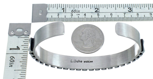 Native American Navajo Genuine Sterling Silver Cuff Bracelet JX122992