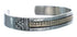 Native American Navajo Sterling Silver And 14 Karat Gold Cuff Bracelet JX122980