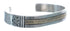 Native American Navajo Sterling Silver And 14 Karat Gold Cuff Bracelet JX122982