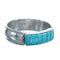 Zuni Jewelry Turquoise Inlay Sterling Silver Ring Size 6-1/4 AX123090