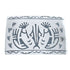 Native American Navajo Sterling Silver Kokopelli Bear Paw Belt Buckle JX123065