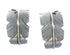 Native American Navajo Sterling Silver Feather Post Hoop Earrings JX123170