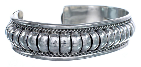 Native American Authentic Sterling Silver Cuff Bracelet JX123217