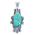Native American Turquoise Genuine Sterling Silver Pendant JX123303