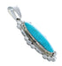 Native American Turquoise Genuine Sterling Silver Pendant JX123277