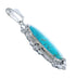 Native American Turquoise Genuine Sterling Silver Pendant JX123278