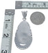 Native American Turquoise Tear Drop Genuine Sterling Silver Pendant JX123255