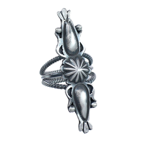 Native American Navajo Authentic Sterling Silver Ring Size 6 JX125728