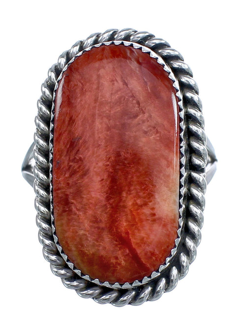 Native American Oyster Shell Genuine Sterling Silver Ring Size 9-1/4 AX123321