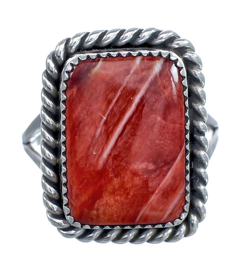 Native American Oyster Shell Genuine Sterling Silver Ring Size 9-1/2 AX123322