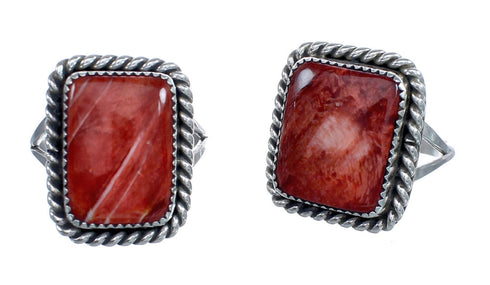 Native American Oyster Shell Genuine Sterling Silver Ring Size 9-1/2 AX123322