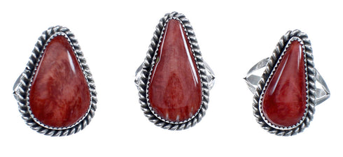 Native American Oyster Shell Genuine Sterling Silver Ring Size 8-1/4 AX123326