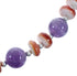 Native American Oyster Shell And Amethyst Sterling Silver Bead Necklace AX123524