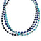 American Indian 3-Strand Multicolor Silver Bead Necklace AX123499
