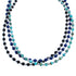 American Indian 3-Strand Multicolor Silver Bead Necklace AX123499