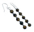 Tiger Eye And Sterling Silver Native American Bead Hook Dangle Earrings AX123590