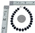 Native American Onyx Genuine Sterling Silver Bead Bracelet JX123376