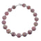 Native American Rhodochrosite Sterling Silver Bead Bracelet JX123377