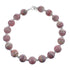 Native American Rhodochrosite Sterling Silver Bead Bracelet JX123377