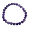 Native American Amethyst Stretch Bead Bracelet JX123411