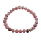 Native American Rhodochrosite Stretch Bead Bracelet JX123422