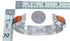 Native American Sterling Silver Multistone Inlay Cuff Bracelet AX123716