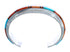 Native American Sterling Silver Multistone Inlay Cuff Bracelet AX123714
