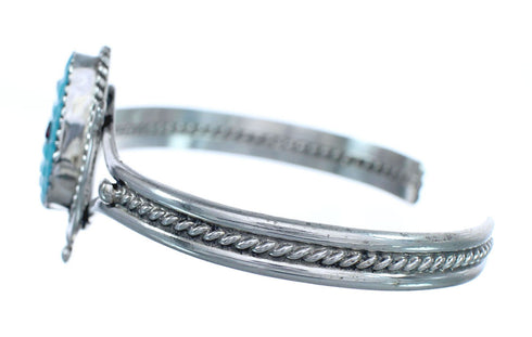 Zuni Genuine Sterling Silver Multicolor Corn Bracelet AX123735