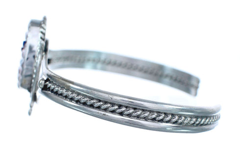 Zuni Genuine Sterling Silver Multicolor Corn Bracelet AX123739