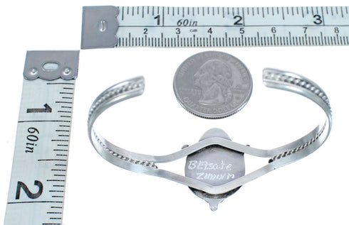 Zuni Genuine Sterling Silver Multicolor Corn Bracelet AX123739