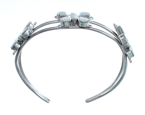 Zuni Opal Sterling Silver Butterfly Cuff Bracelet AX123740