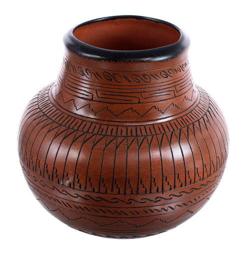 Navajo Hand Crafted Eagle Pottery JX123744