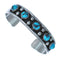 Sterling Silver Turquoise Navajo Cuff Bracelet AX123772