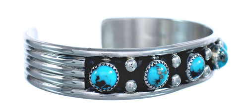 Sterling Silver Turquoise Navajo Cuff Bracelet AX123772