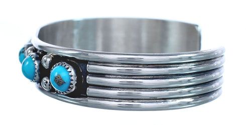 Sterling Silver Turquoise Navajo Cuff Bracelet AX123772
