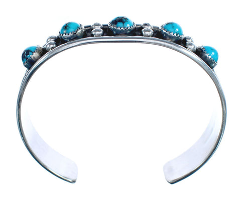 Sterling Silver Turquoise Navajo Cuff Bracelet AX123772