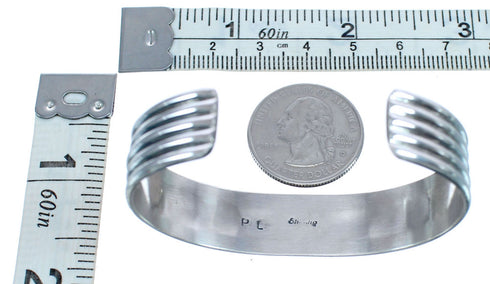 Sterling Silver Turquoise Navajo Cuff Bracelet AX123772