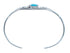 Turquoise Sterling Silver Scalloped Leaf Navajo Cuff Bracelet AX123768