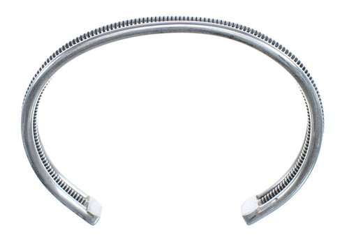 Authentic Sterling Silver Native American Navajo Cuff Bracelet JX123854