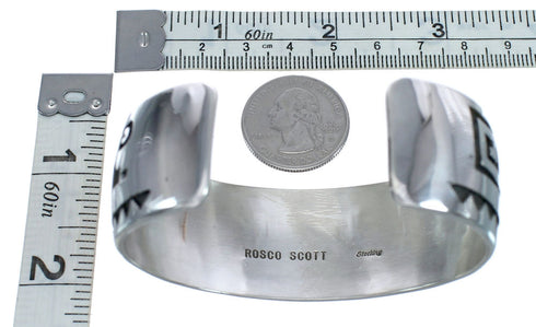 Sterling Silver Native American Cuff Bracelet JX123830