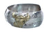 Native American Sterling Silver12KGF Cow Skull Navajo Cuff Bracelet JX123837