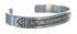 Native American Navajo Sterling Silver And 14 Karat Gold Cuff Bracelet JX123815