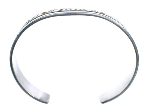 Native American Navajo Sterling Silver And 14 Karat Gold Cuff Bracelet JX123815