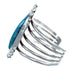 Native American Navajo Sterling Silver Turquoise Jewelry Cuff Bracelet AX123886