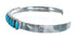 Zuni Turquoise Needlepoint Genuine Sterling Silver Cuff Bracelet AX123859
