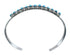 Zuni Turquoise Needlepoint Genuine Sterling Silver Cuff Bracelet AX123859