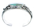 Native American Turquoise Leaf Genuine Sterling Silver Cuff Bracelet AX123877