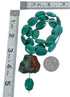 Native American Sterling Silver Turquoise Pendant Bead Necklace AX123890