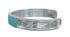 Turquoise Inlay Sterling Silver Zuni Indian Cuff Bracelet AX123908